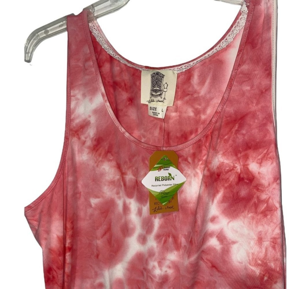 ANTHROPOLOGIE Lili's Closet Pink Tie Dye Romper NWT - Picture 3 of 4